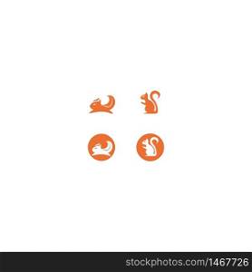 Squirrel logo template vector icon design