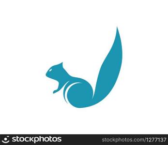 Squirrel logo template vector icon illustration design