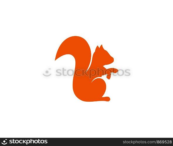 squirrel logo vector icon