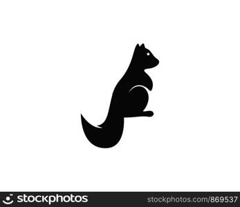 squirrel logo vector icon