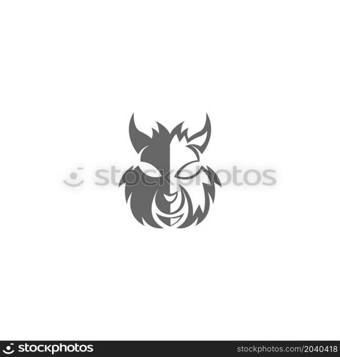 Squirrel logo vector icon design illustration template