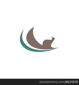 squirrel logo vector icon symbol design