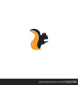 Squirrel vector logo design. Chipmunk logo design.