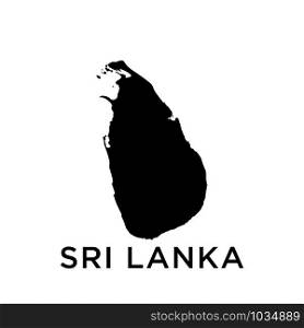 Sri Lanka map icon design trendy