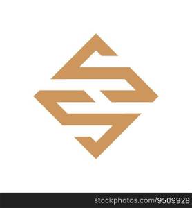 SS monogram  logo  vector design illustration
