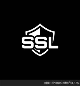 SSL Protection Icon. Flat Design.. SSL Protection Icon. Flat Design Isolated Illustration.