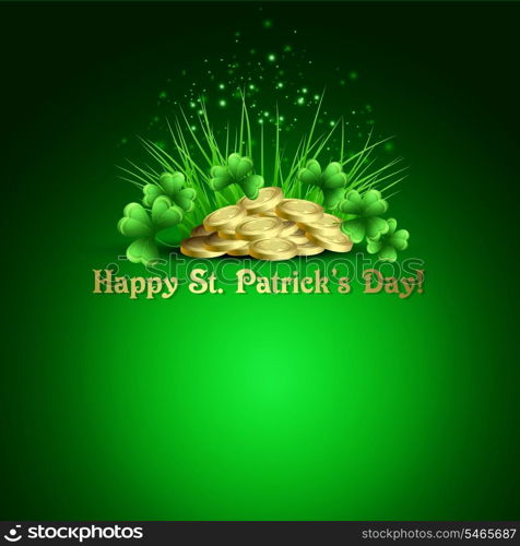 St.Patrick&#39;s Day background. Vector illustration