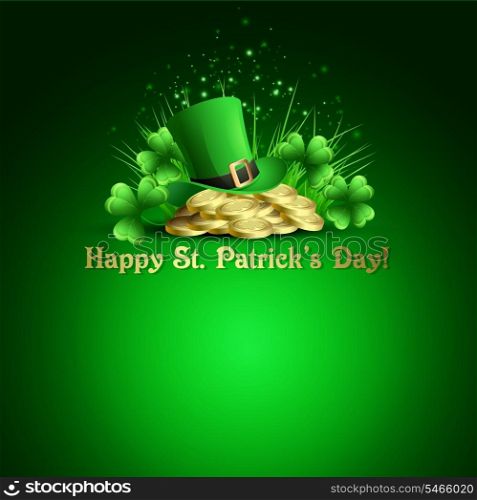 St.Patrick&#39;s Day background. Vector illustration