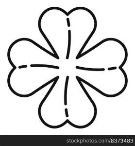 St patrick clover icon outline vector. Four leaf. Ireland day. St patrick clover icon outline vector. Four leaf