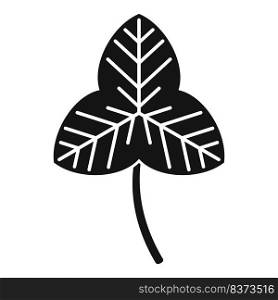 St patrick clover icon simple vector. Four leaf. Ireland day. St patrick clover icon simple vector. Four leaf