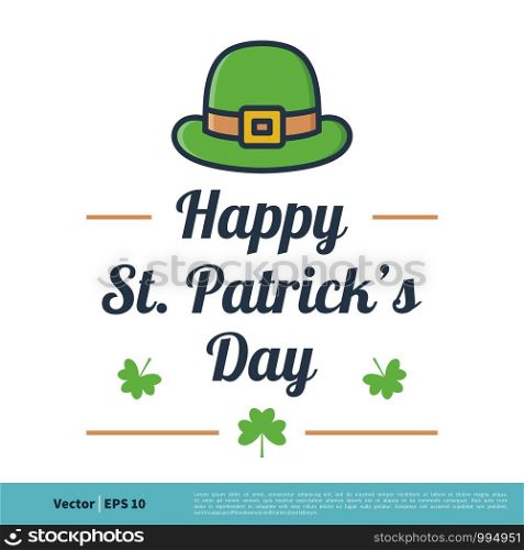 St. Patrick's Day Icon Vector Logo Template Illustration Design. Vector EPS 10.