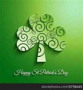 St Patricks Day background with a clover design