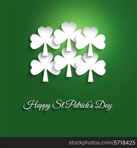 St Patricks Day background with clover designs