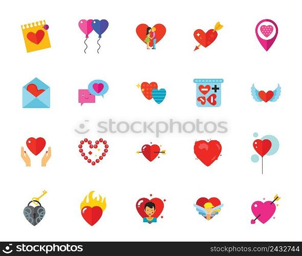 St. Valentine Day icon set. Can be used for topics like holiday, love, passion, affection, relationships