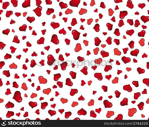 St. Valentine Day seamless background with hearts
