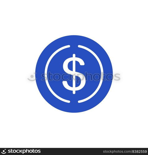 Stablecoin USD Coin  USDC  vector icon illustration.