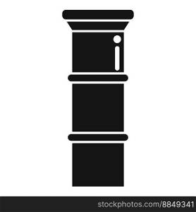 Stack chimney icon simple vector. Smoke factory. Industry steam. Stack chimney icon simple vector. Smoke factory