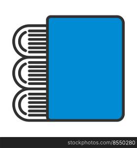 Stack Of Books Icon. Bold outline design with editable stroke width. Vector Illustration.