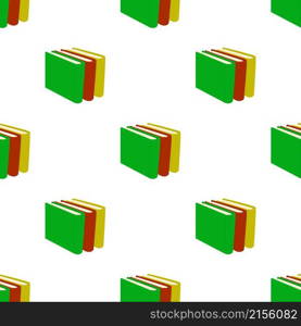 Stack of books pattern seamless background texture repeat wallpaper geometric vector. Stack of books pattern seamless vector