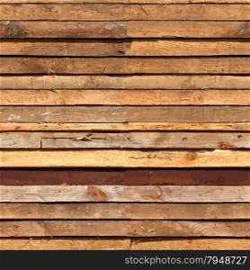 Stacked Wooden Boards Vector Seamless Texture For Your Design.