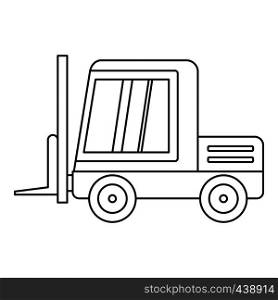Stacker loader icon in outline style isolated vector illustration. Stacker loader icon outline