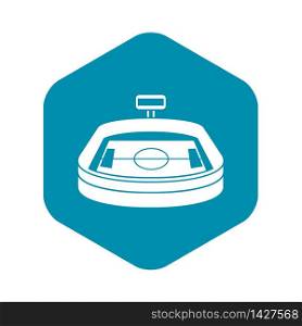 Stadium icon in simple style on a white background vector illustration. Stadium icon in simple style
