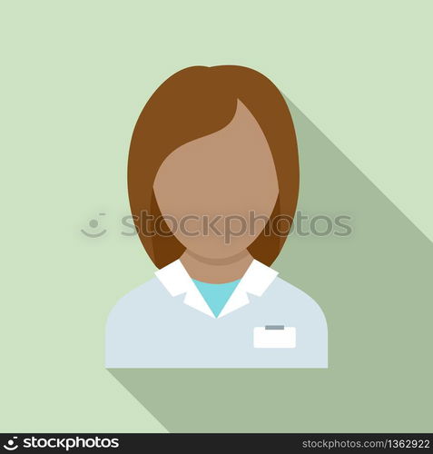 Staff nurse icon. Flat illustration of staff nurse vector icon for web design. Staff nurse icon, flat style