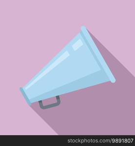 Stage director megaphone icon. Flat illustration of stage director megaphone vector icon for web design. Stage director megaphone icon, flat style