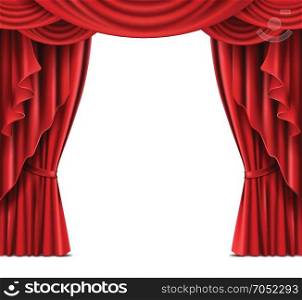 stage red curtain