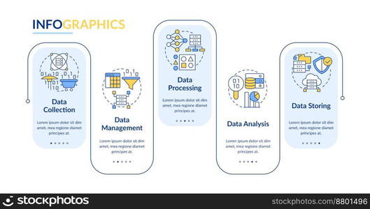 Artificial intelligence in education vector infographics template, data ...