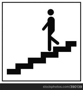 Stair Down Symbol