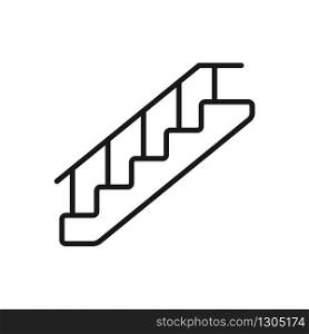 stair icon in trendy flat style, ladder vector icon