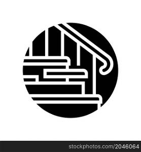stair restoration glyph icon vector. stair restoration sign. isolated contour symbol black illustration. stair restoration glyph icon vector illustration