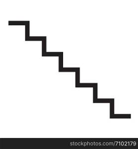 staircase icon on white background. flat style design. staircase sign.