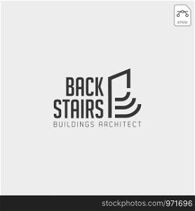 Stairs Architectur logo template vector illustration, icon elements isolated. Stairs Architectur logo template vector illustration icon element