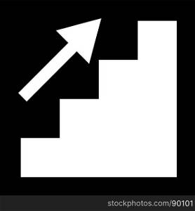 Stairs growth icon .. Stairs growth icon .
