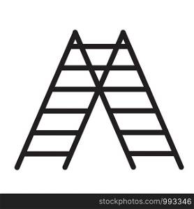 stairs icon on white background. flat style. double ladder icon for your web site design, logo, app, UI. double ladder symbol. stairs sign.