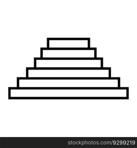 stairs icon vector template illustration logo design
