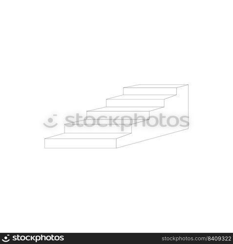 stairs logo stock illustration design