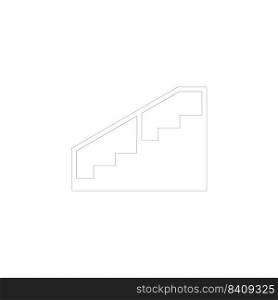 stairs logo stock illustration design