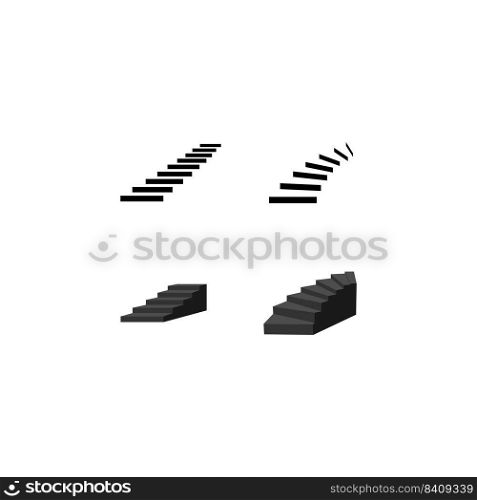 stairs logo stock illustration design