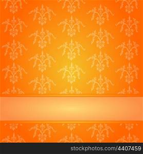 Stamp structure2. Stamp structure of orange colour. A vector illustration