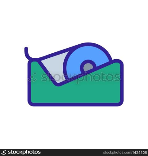stand for adhesive tape icon vector. stand for adhesive tape sign. color symbol illustration. stand for adhesive tape icon vector outline illustration