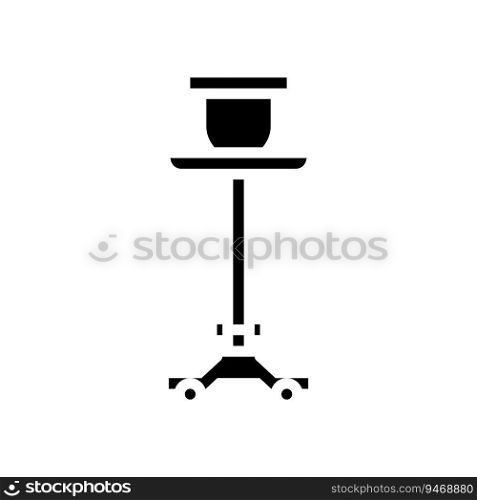 stand parrot bird glyph icon vector. stand parrot bird sign. isolated symbol illustration. stand parrot bird glyph icon vector illustration