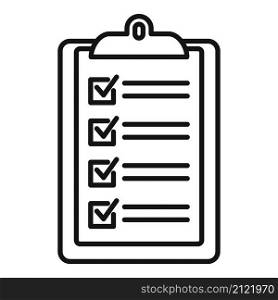 Standard clipboard icon outline vector. Policy quality. Compliance regulatory. Standard clipboard icon outline vector. Policy quality