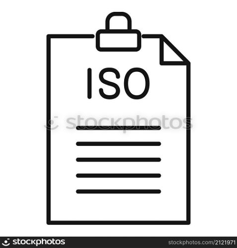 Standard compliance icon outline vector. Policy quality. Regulatory iso. Standard compliance icon outline vector. Policy quality