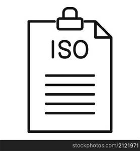 Standard compliance icon outline vector. Policy quality. Regulatory iso. Standard compliance icon outline vector. Policy quality