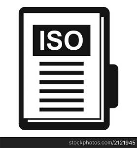 Standard compliance icon simple vector. Policy quality. Regulatory iso. Standard compliance icon simple vector. Policy quality