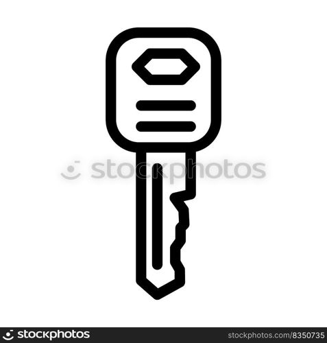 standard english key line icon vector. standard english key sign. isolated contour symbol black illustration. standard english key line icon vector illustration