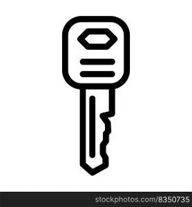 standard english key line icon vector. standard english key sign. isolated contour symbol black illustration. standard english key line icon vector illustration